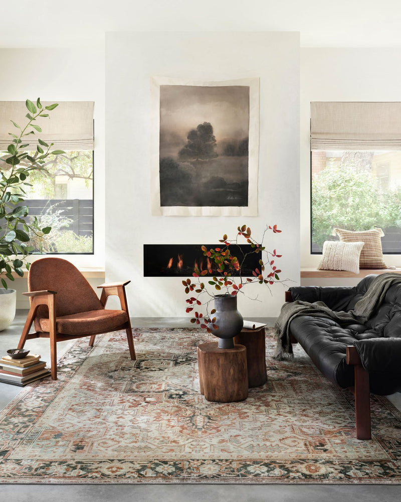 Lenna LEA-03 (MH) Rust/Charcoal Rug