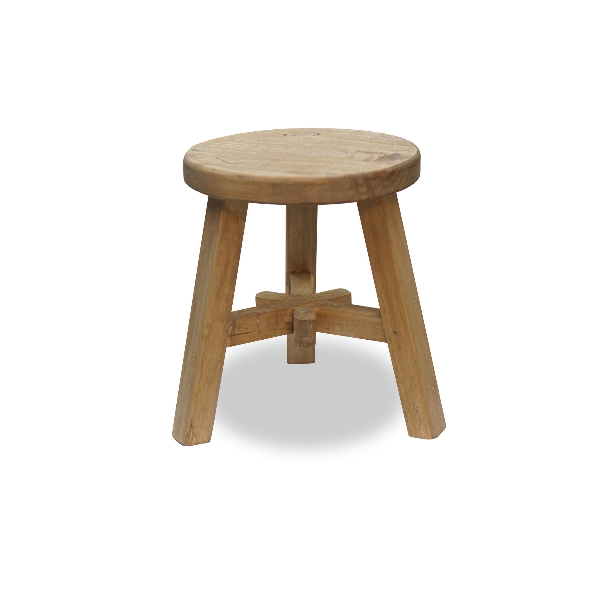 Devin Round Small Stool – Lane - Main Image