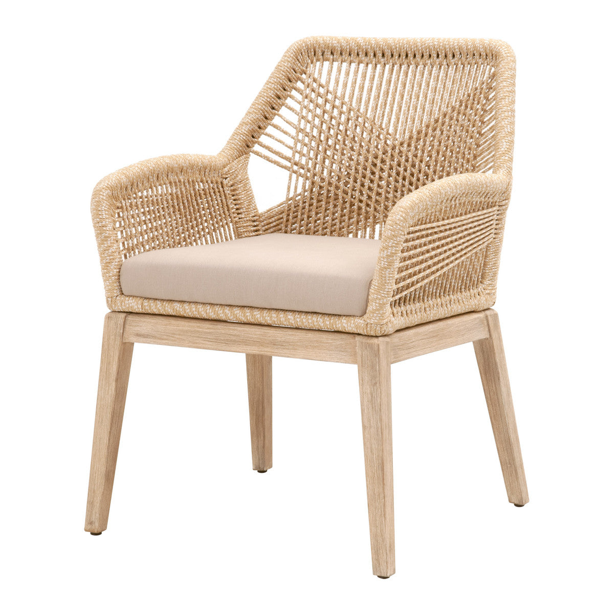 Loom Dining Armchair Sand Rope