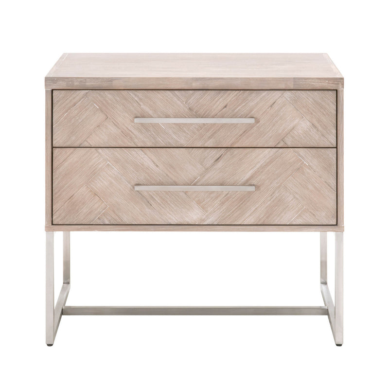 Mosaic Nightstand Natural Grey Acacia