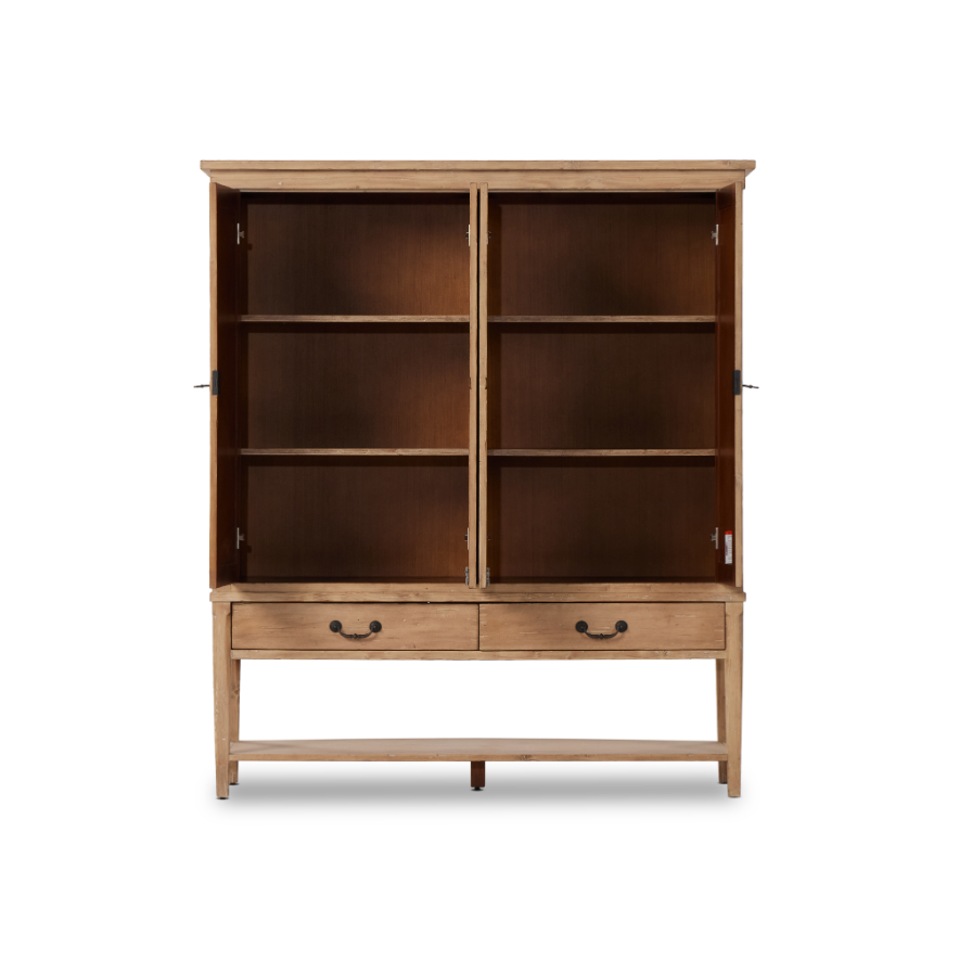 Brielle Wide Cabinet - Aged Light Pine