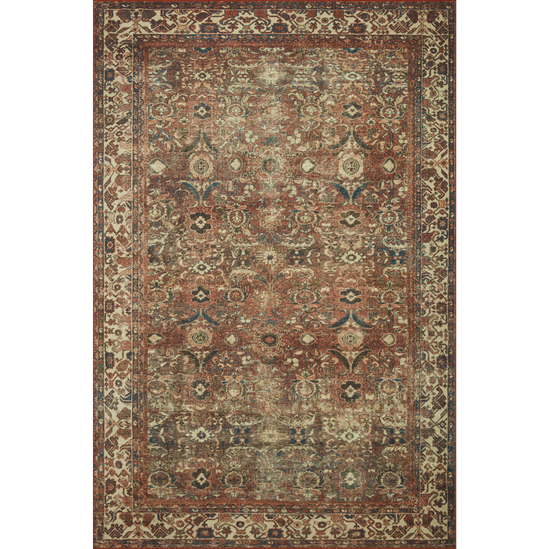 Banks BAN-04 (MH) Brick/Ivory Rug