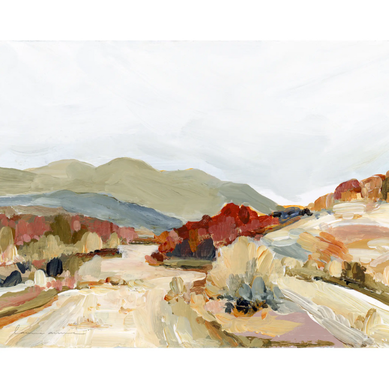 Joshua Tree Riverbed Horizontal Canvas Print  11 x 14