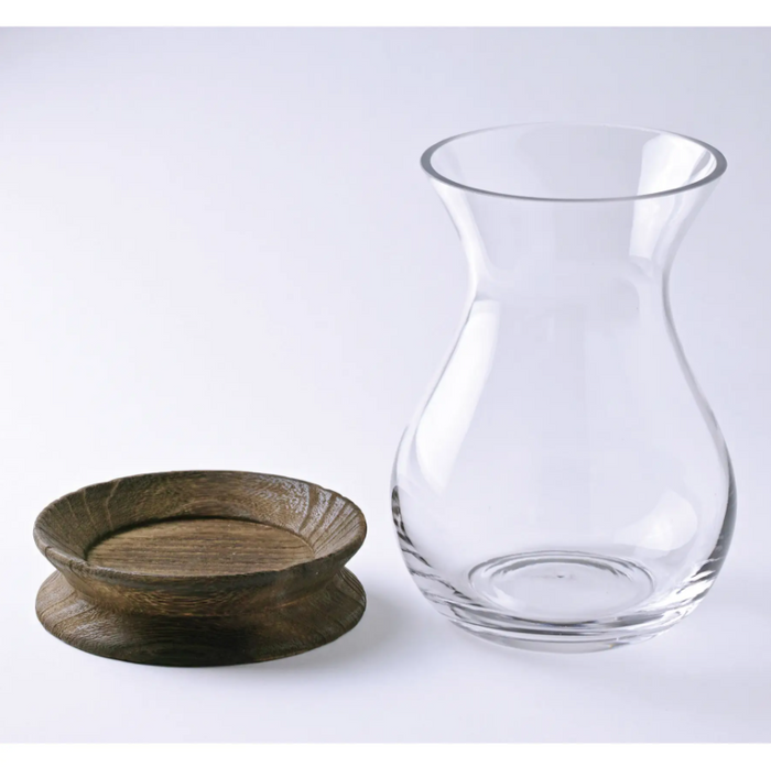 Glass Hurricane Vase Small