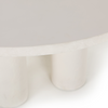 Prema Round Dining Table - Plaster Moulded