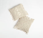 Macrame Throw Pillow Cover