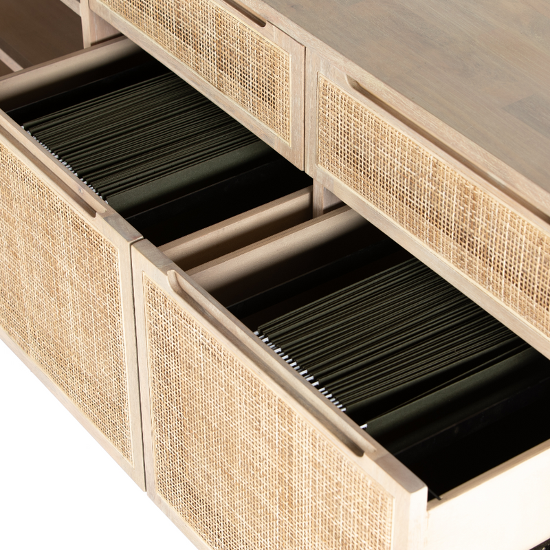Camilla Desk System + Filing Credenza