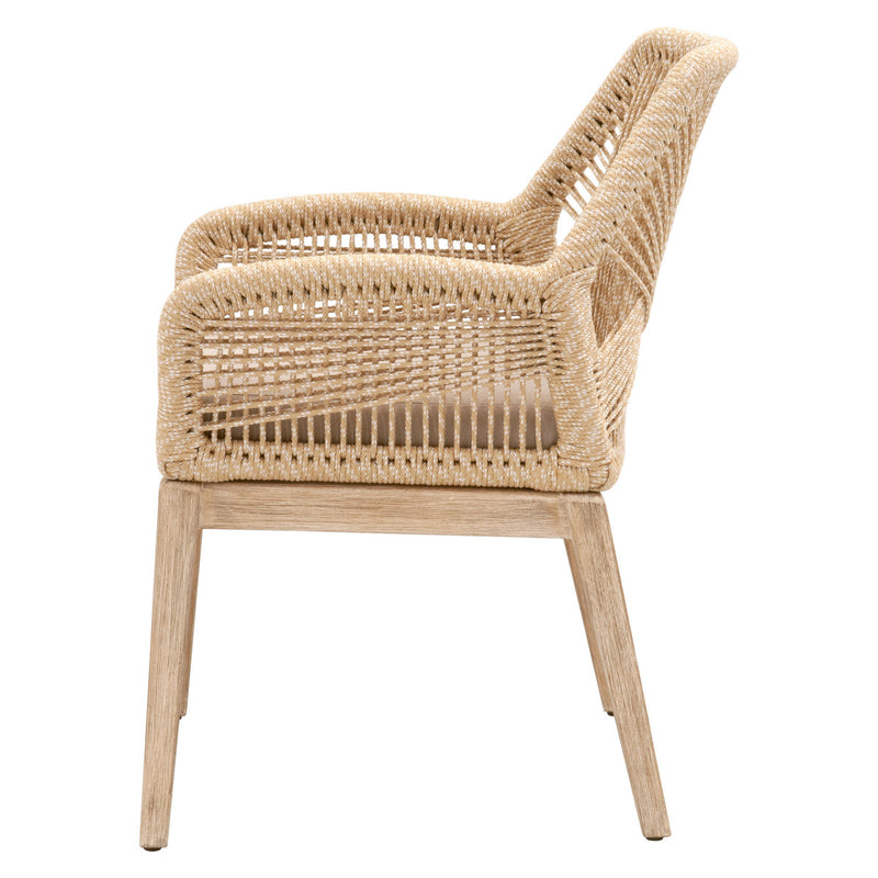 Loom Dining Armchair Sand Rope