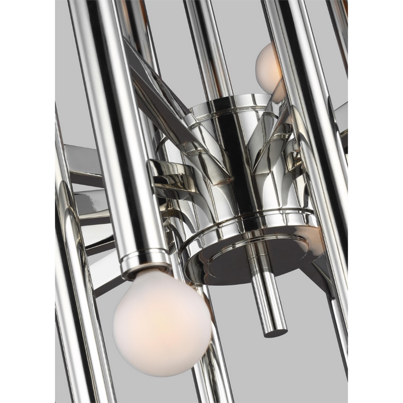 Beckham Modern Medium Chandelier - (Floor Model Sale Burnished Brass)