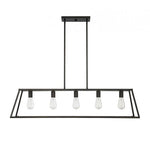Denton 5 Light Bronze Linear Chandelier