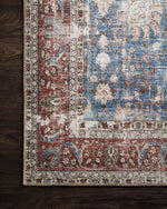 Loren LQ-01 Blue/Brick Rug