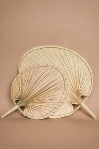 Natural Palm Leaf Fan Large