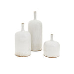 Off White Ceramic Vase 6.3"