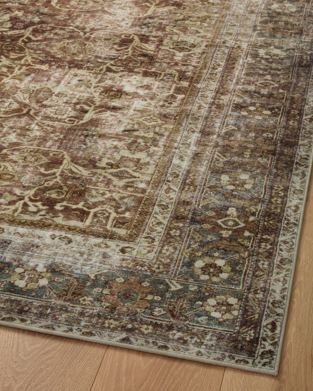 Sinclair SIN-01 (MH) Rust/Lagoon Rug