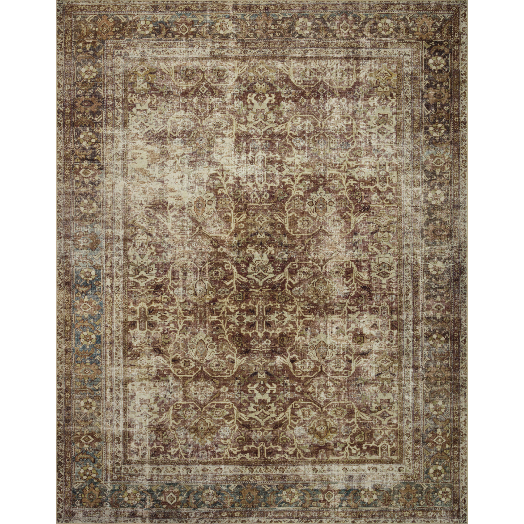 Sinclair SIN-01 (MH) Rust/Lagoon Rug