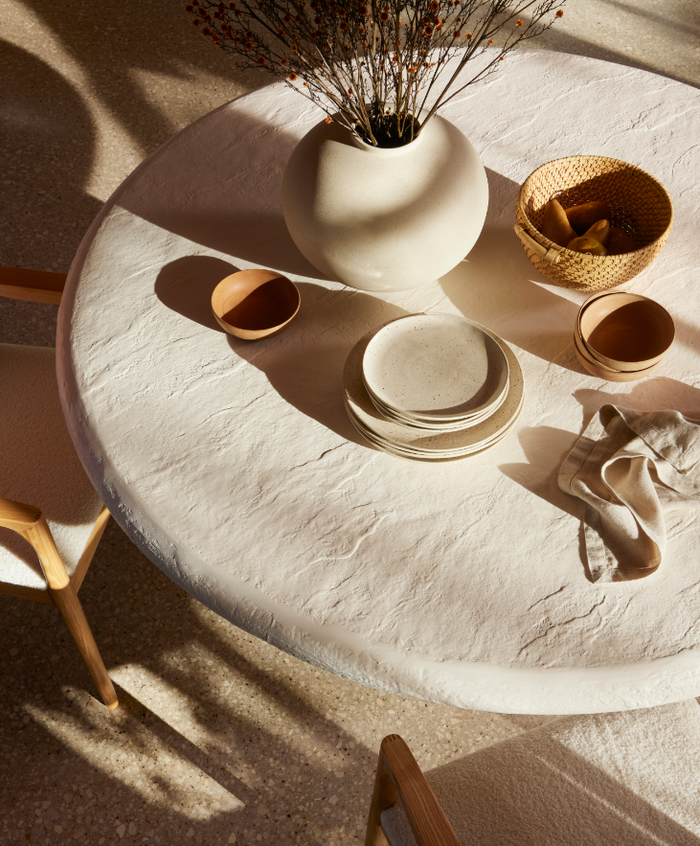 Gunther Dining Table - Plaster Molded Concrete