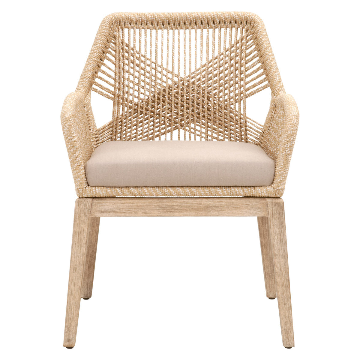 Loom Dining Armchair Sand Rope