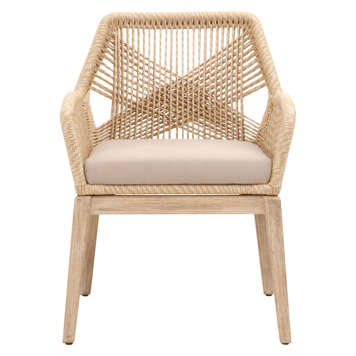 Loom Dining Armchair Sand Rope