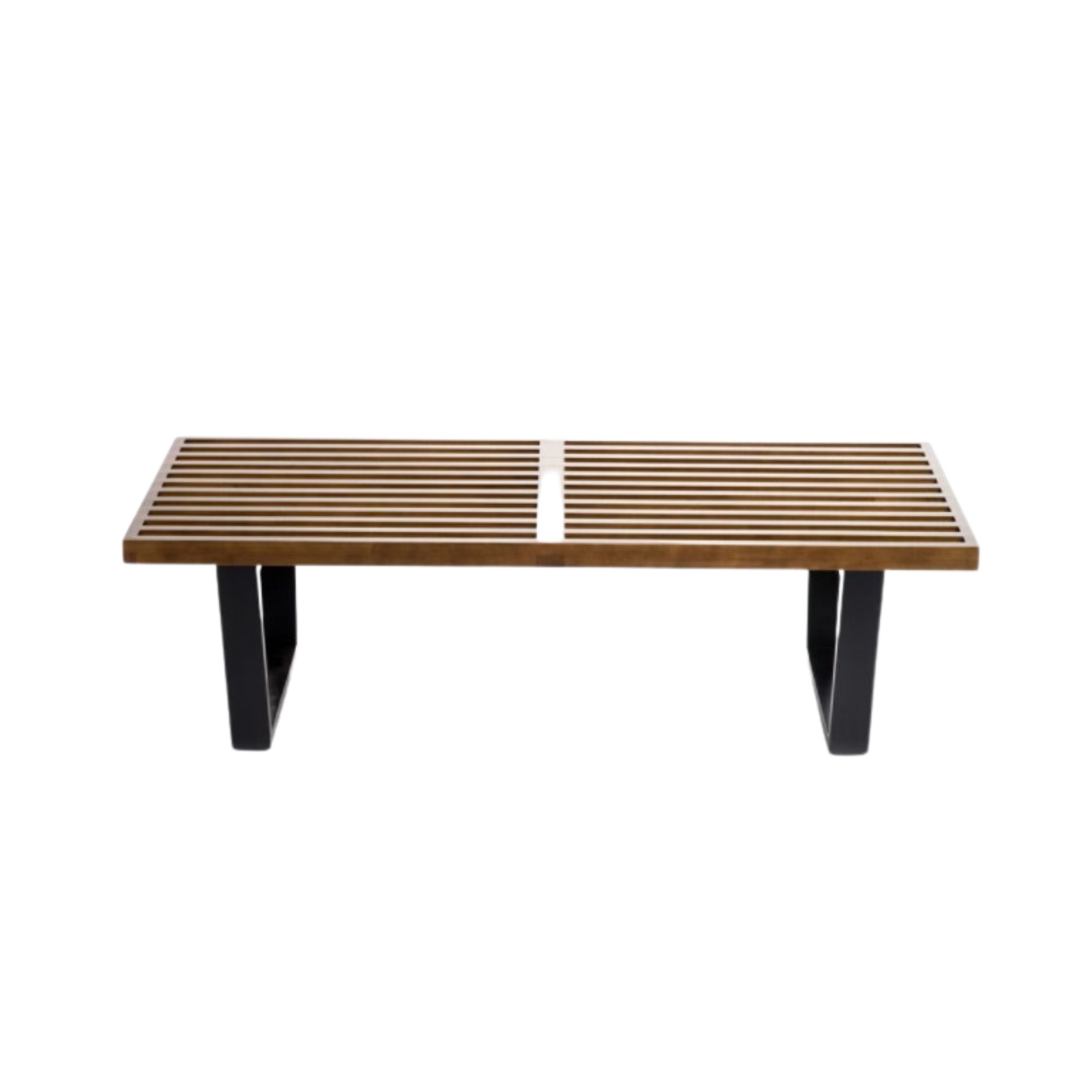 Wooden Slat Bench