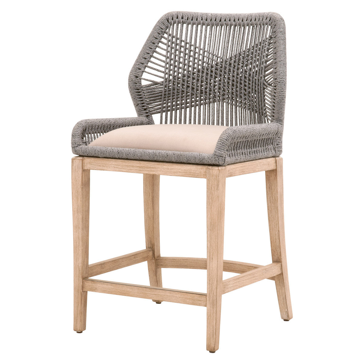 Loom Counter Stool Platinum Rope