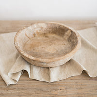 Large Bleached Wood Bowl
