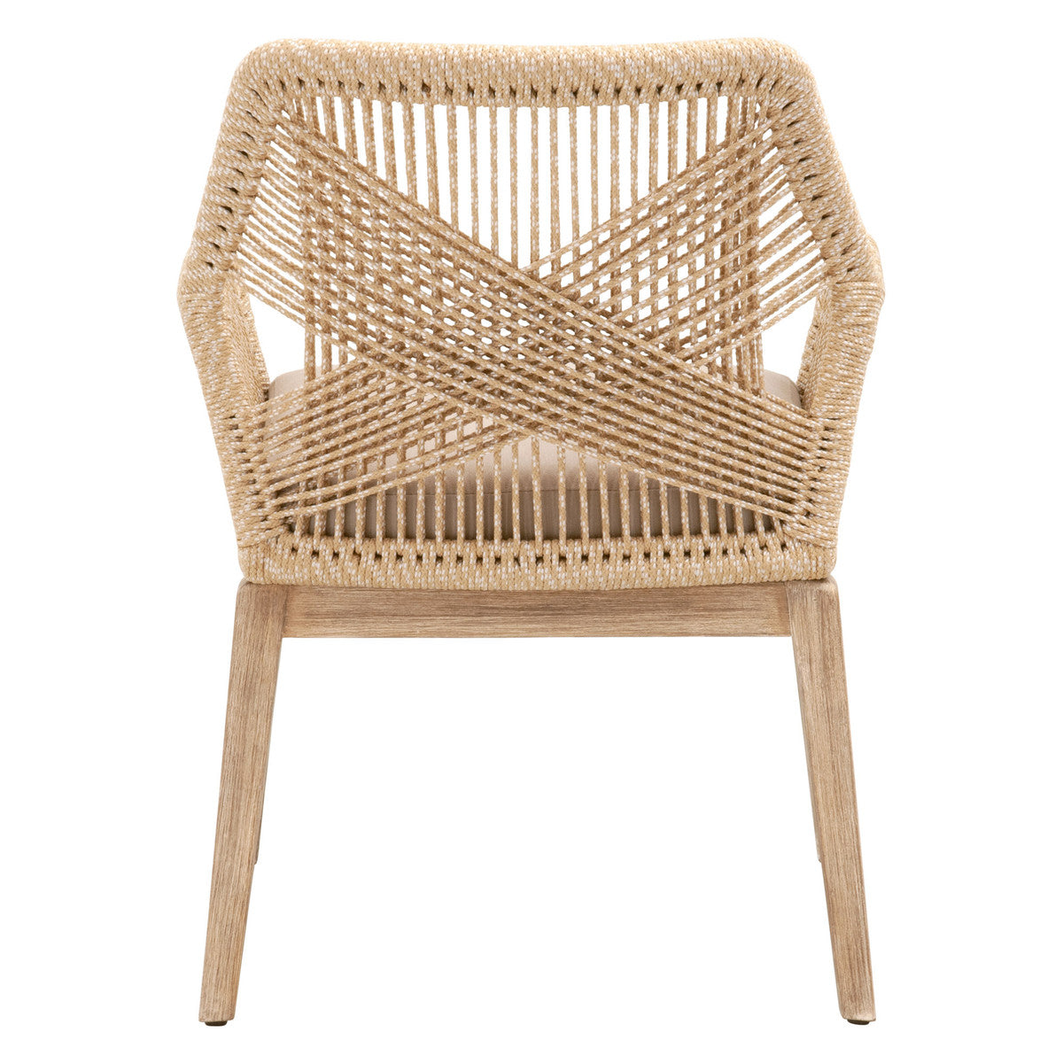 Loom Dining Armchair Sand Rope