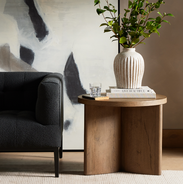 Toli End Table [Rustic Grey]