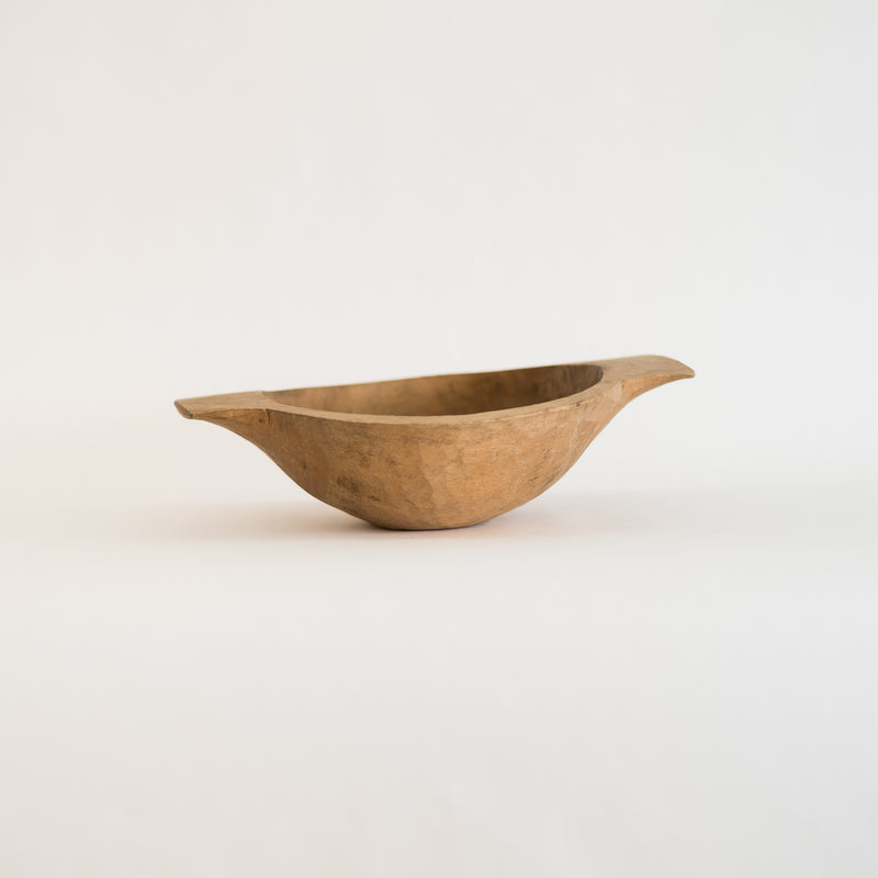 Wooden Bowl with Handles