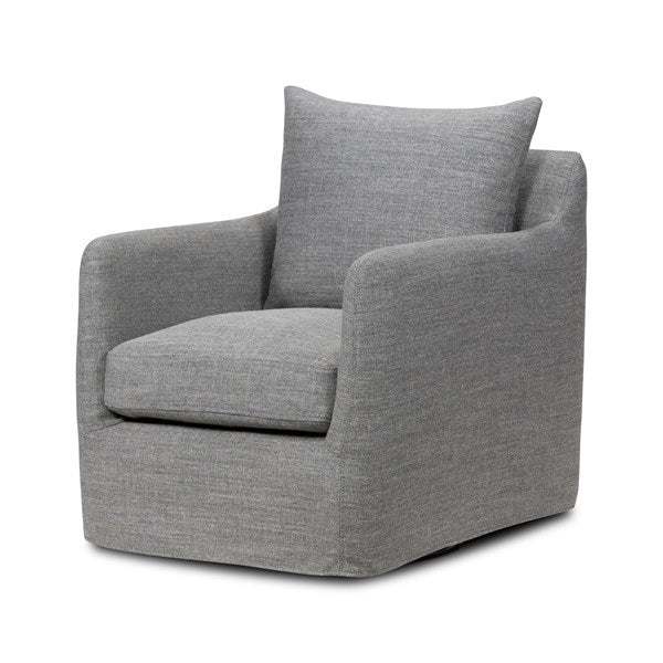 Bobbi Slipcover Swivel Chair