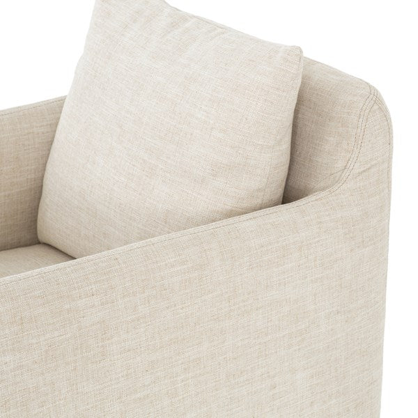 Bobbi Slipcover Swivel Chair