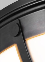 Logan Milk Glass Flush Mount