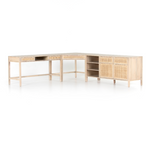 Camilla Desk System + Filing Credenza