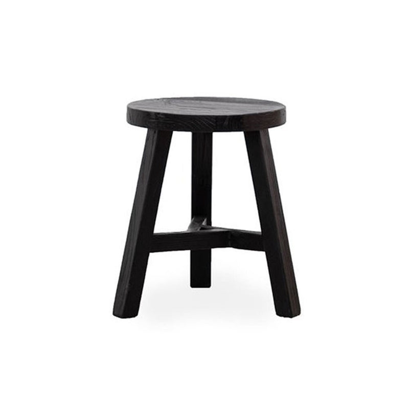 Kenzie Round Black Stool