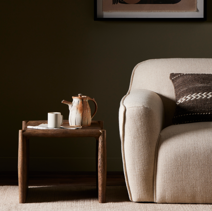 Gael End Table - Weathered Oak