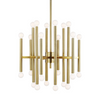 Beckham Modern Medium Chandelier - (Floor Model Sale Burnished Brass)