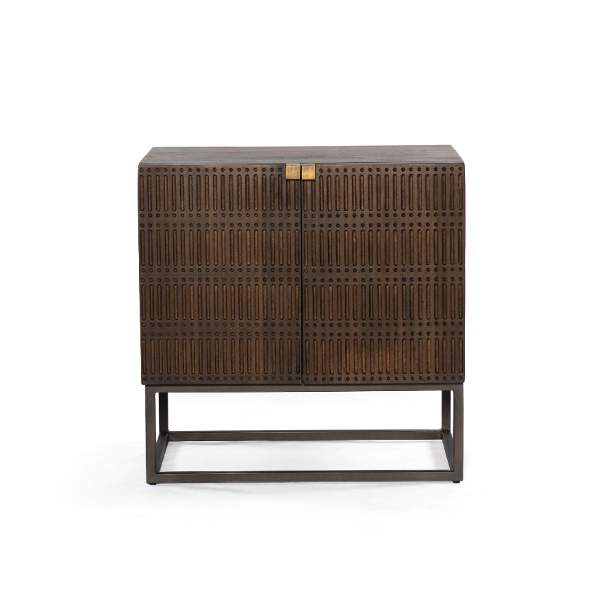 Carved Vintage Brown
