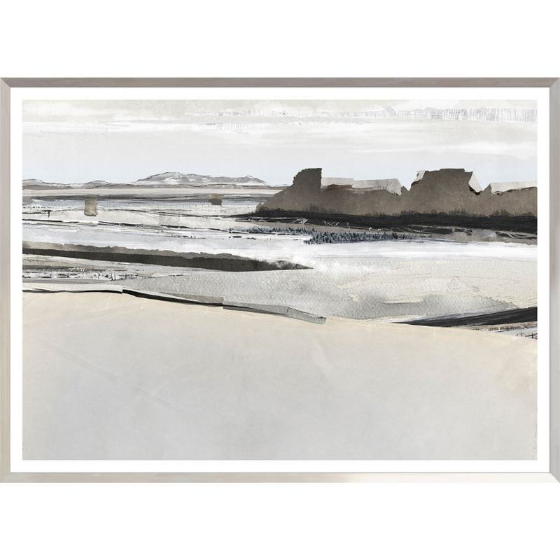 Decoupage Horizon I Framed Large