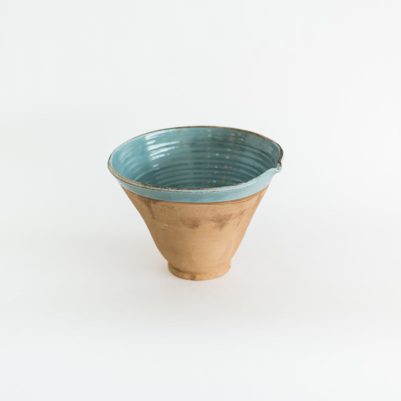 Found Pottery Pouring Bowls - Blue