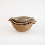 Wooden Bowl with Handles