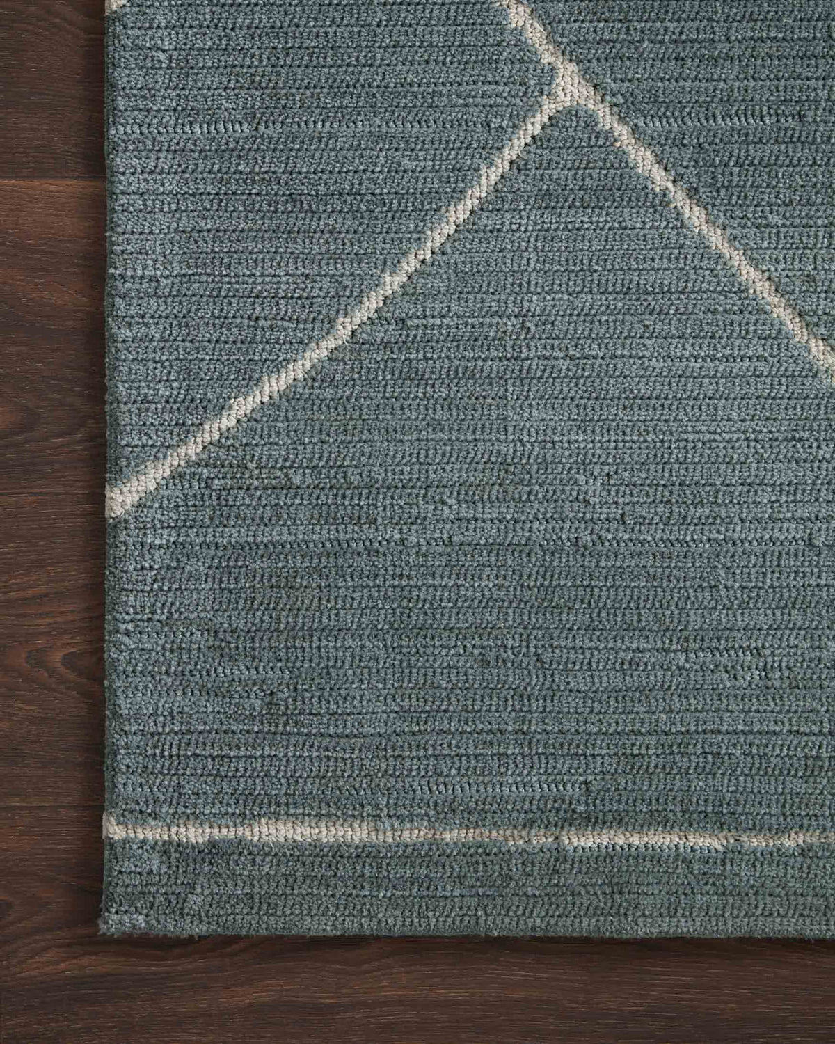 Logan LOG-01 (MH) Slate/White Rug