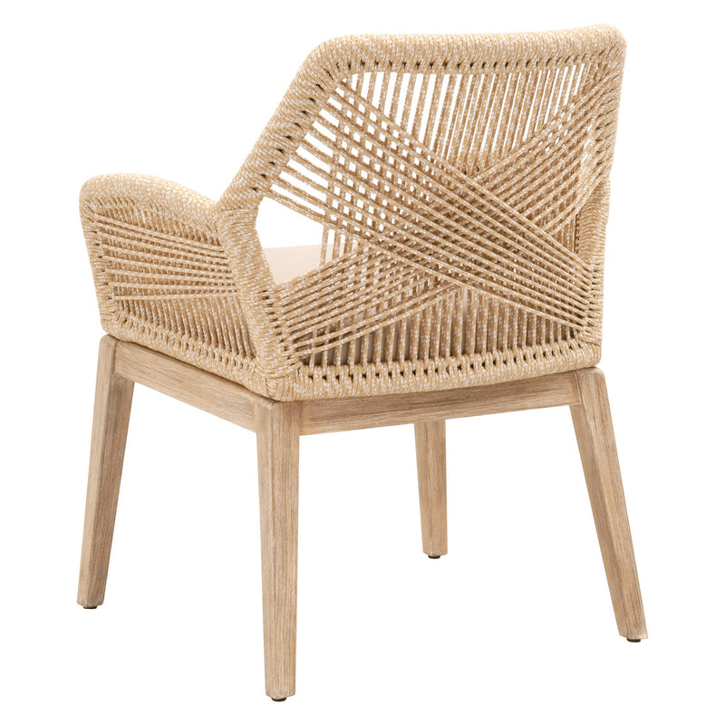 Loom Dining Armchair Sand Rope