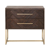 Mosaic Nightstand Rustic Java Acacia