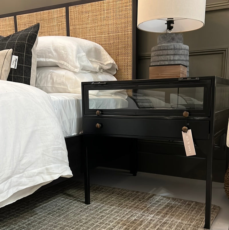 Sylas Nightstand Black
