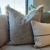 Fringe Pillow Cover Stone 20x20