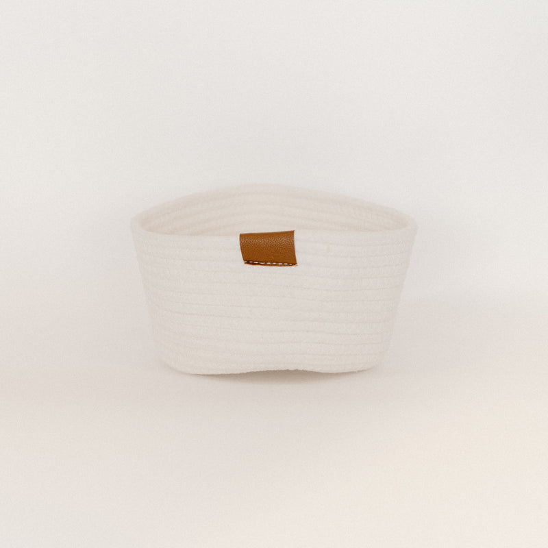 SALE: White Rope Basket